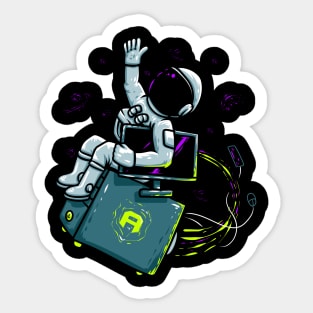 Space traveler Sticker